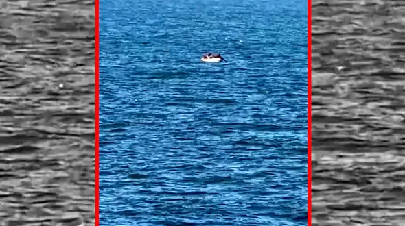 فیلم تیراندازی به قایق ماهیگیری در سواحل خان یونس