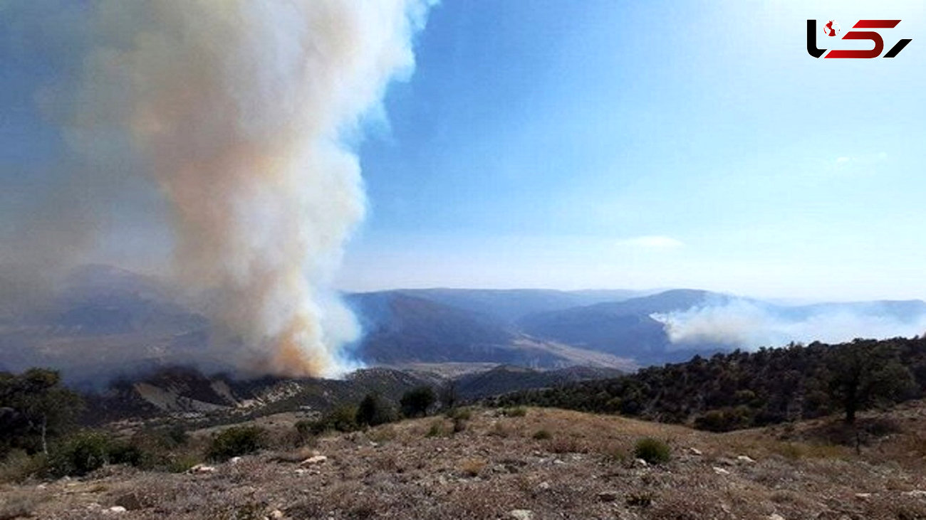 آتش سوزی جنگل های گالیکش با استفاده از بالگرد اطفاء کامل شد