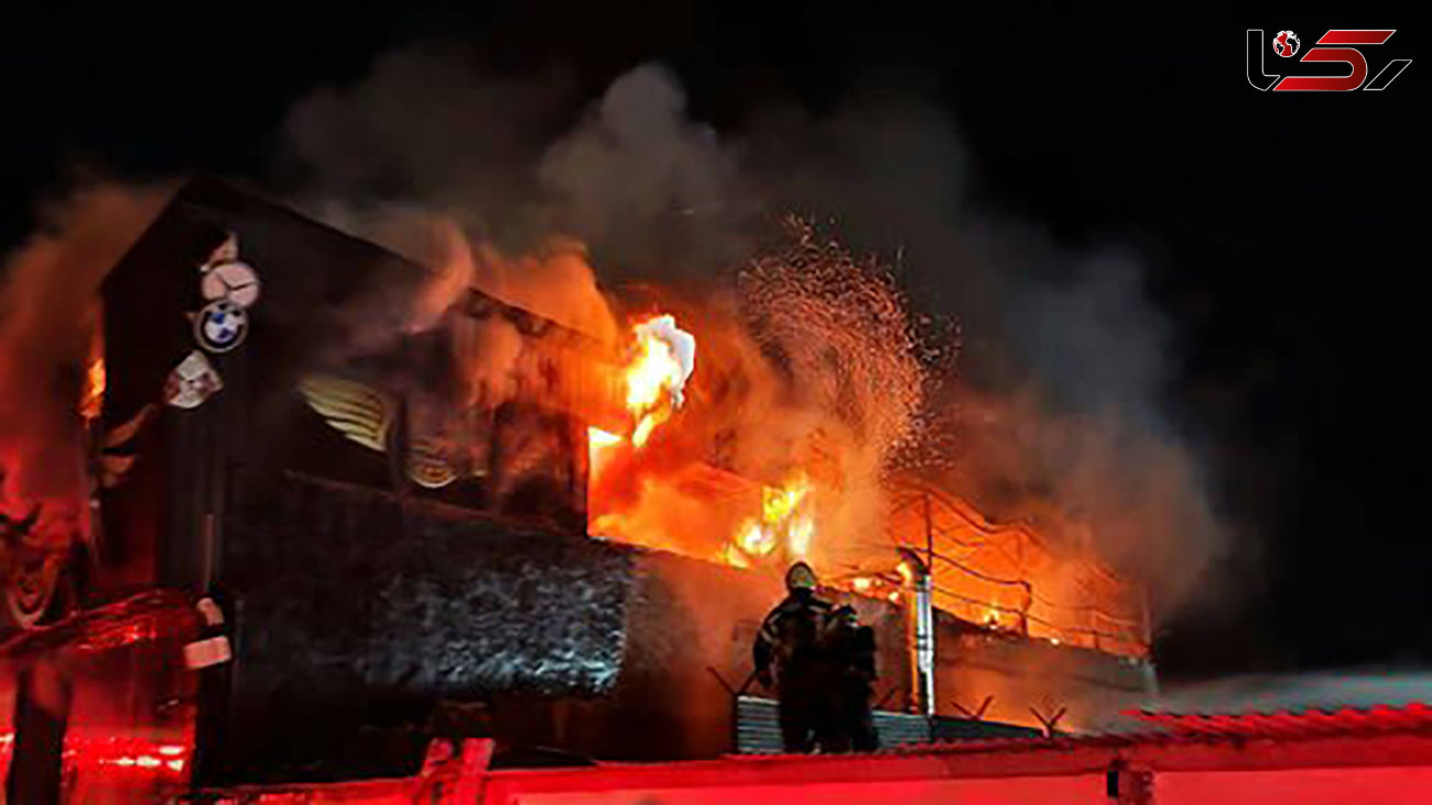 آتش سوزی مهیب در مجتمع تعمیرگاهی شمال تهران  