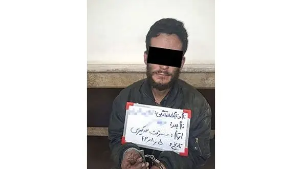 زورگیر مخوف هنگام بازگشت از دزدبازار مشهد بازداشت شد + عکس
