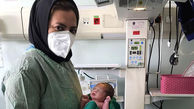 تولد نخستین نوزاد پس از کرونا در بیمارستان فرقانی قم + عکس