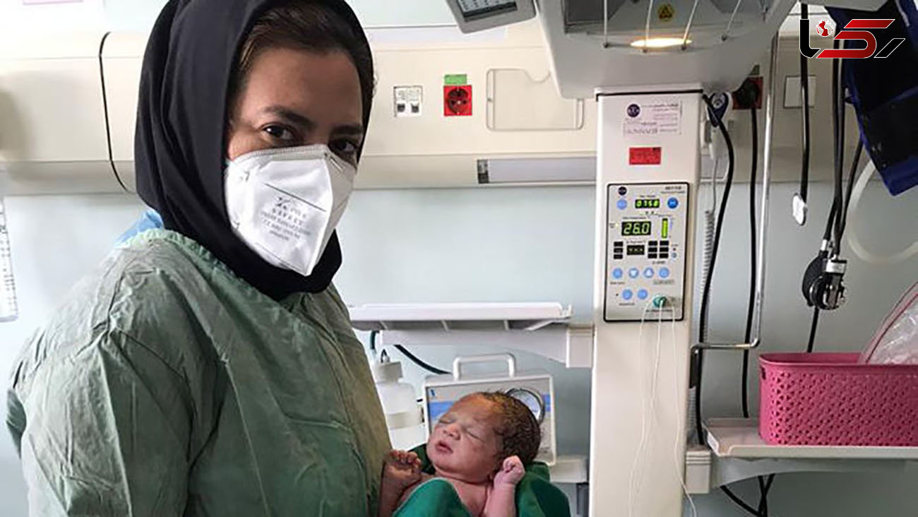 تولد نخستین نوزاد پس از کرونا در بیمارستان فرقانی قم + عکس