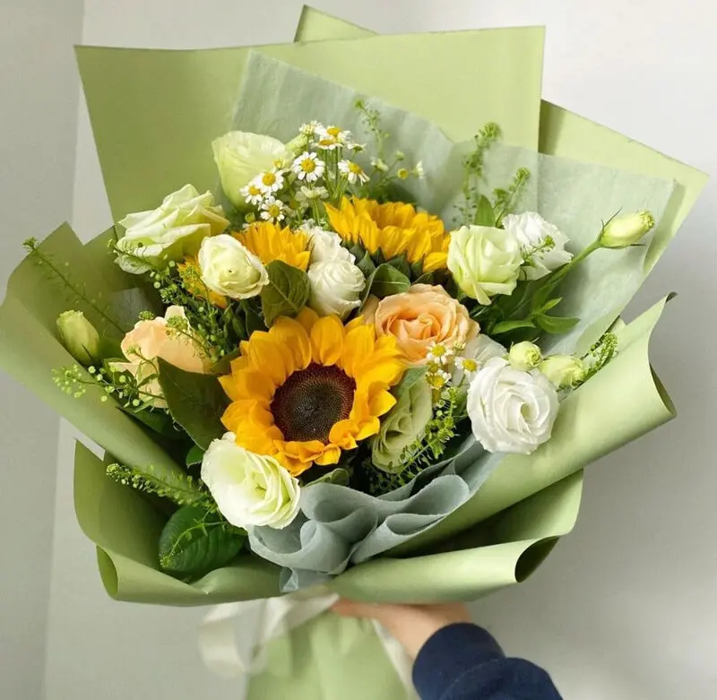 عکس گل سبز طبیعی