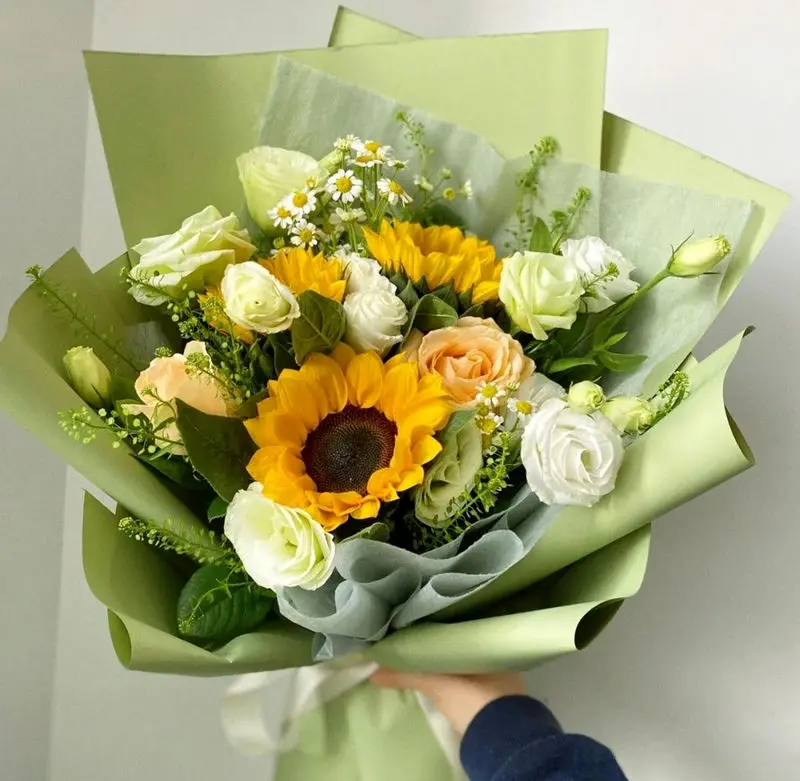 عکس گل سبز طبیعی