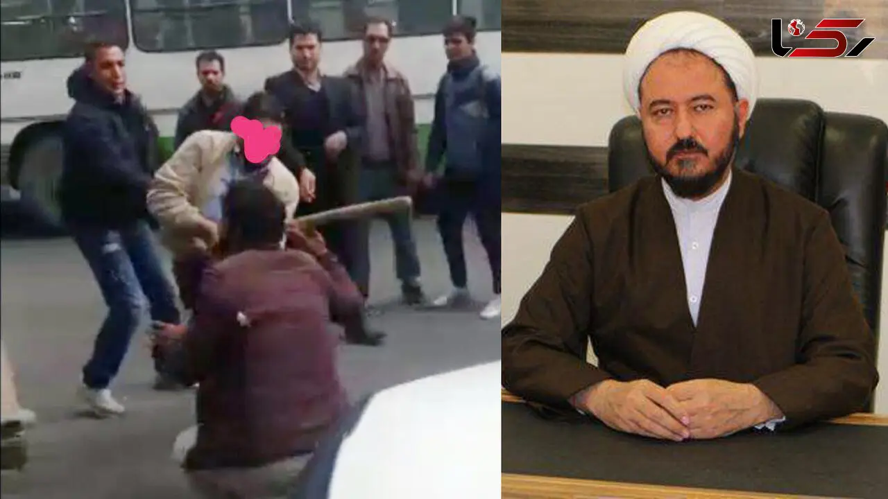 فیلم لحظه حمله مامور سد معبر با چوب و چماق به یک دستفروش+عکس