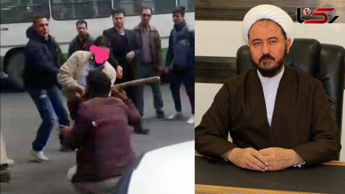 فیلم لحظه حمله مامور سد معبر با چوب و چماق به یک دستفروش+عکس