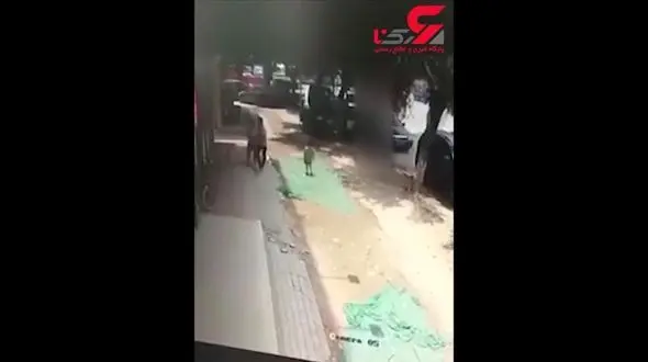 لحظه ربوده شدن یک کودک در مقابل رستوران پدرش +فیلم