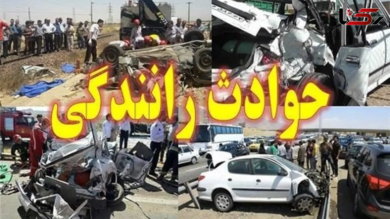 10 کشته و زخمی در تصادف هولناک ساینا با سمند در جاده شاهرود