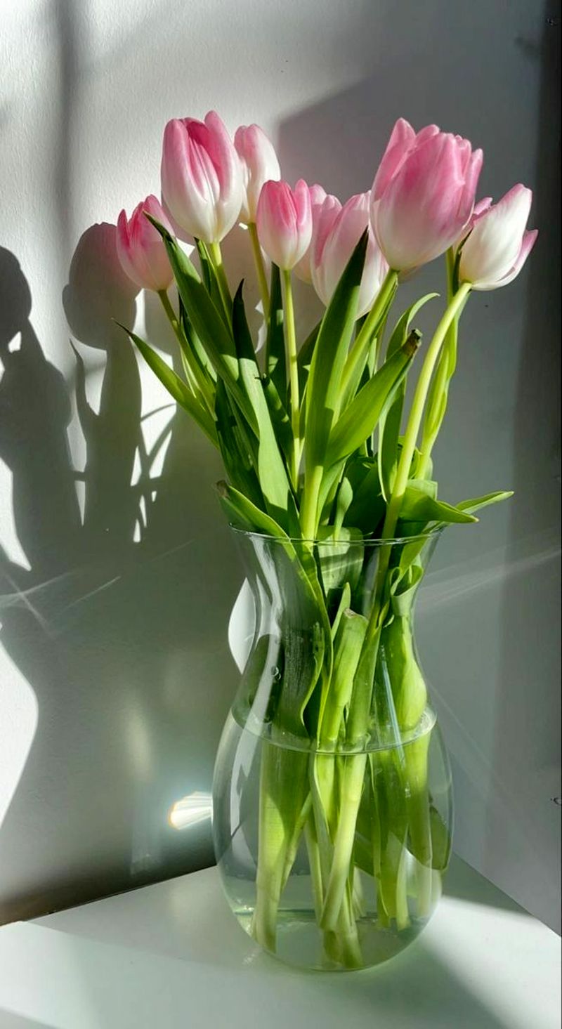 گلدان شیشه ای رومیزی جدید