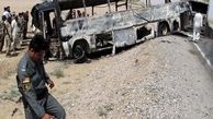 آتش سوزی وحشتناک اتوبوس پر از مسافر در تبریز