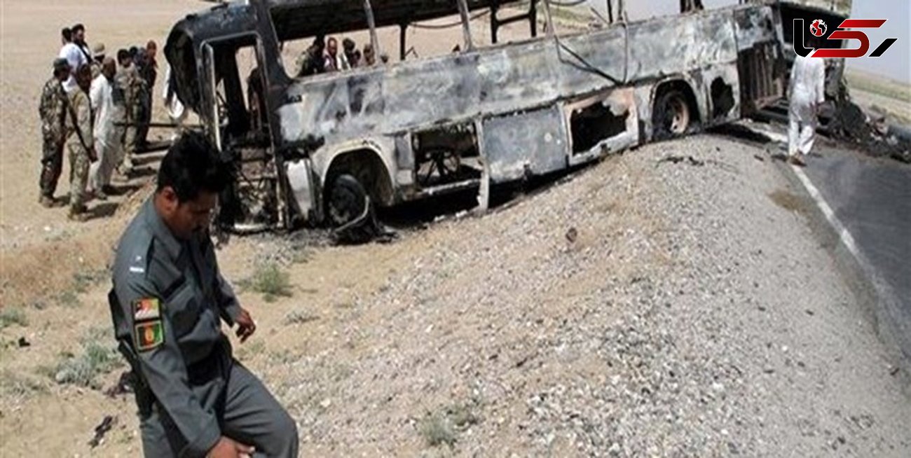 آتش سوزی وحشتناک اتوبوس پر از مسافر در تبریز
