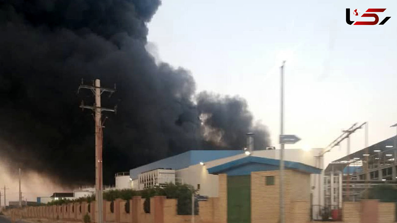 فیلم لحظه آتش سوزی کارخانه مواد غذایی طبیعت / بامداد امروز رخ داد