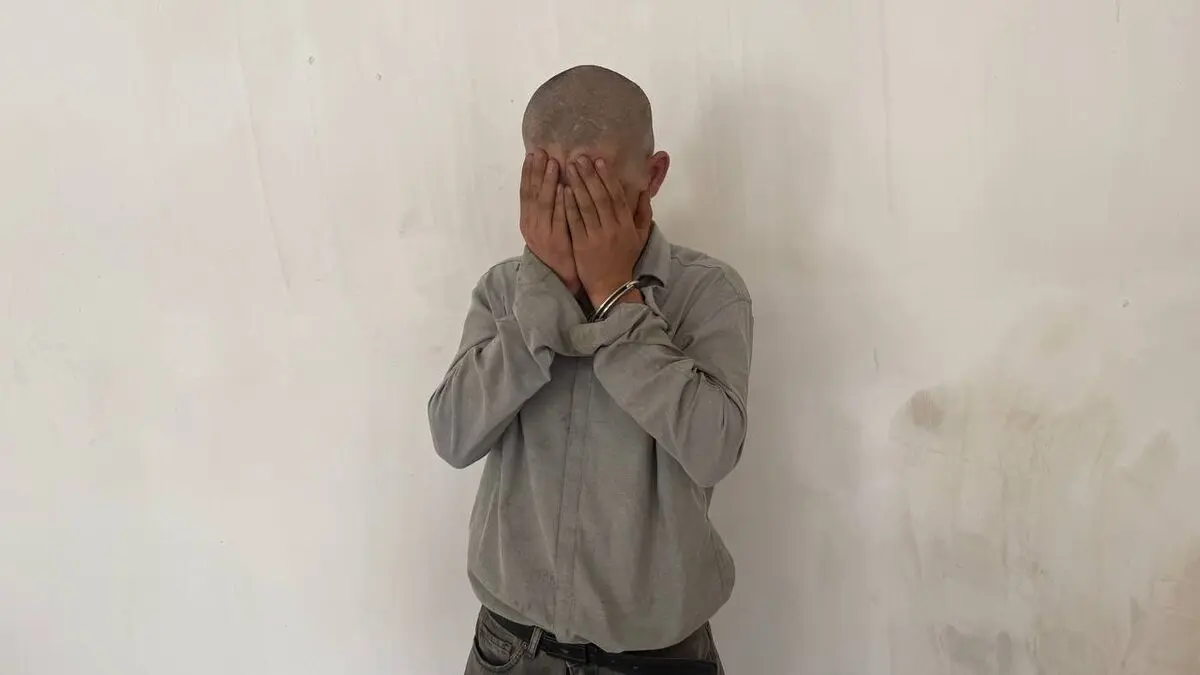 فیلم گفتگو با زورگیر چاقوکش که به زن تهرانی در آسانسور خانه شان حمله کرد /وقتی بازداشت شد کچل بود