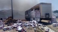 ۲ دستگاه کامیون کشنده در مرزباشماق مریوان در آتش سوختند
