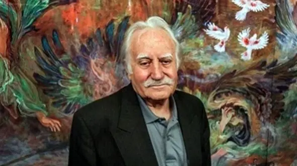 آوازخوانی سوزناک و احساسی حسام الدین سراج در مراسم وداع با اسطوره هنر ایران ، استاد محمود فرشچیان/ روحش شاد و یادش گرامی