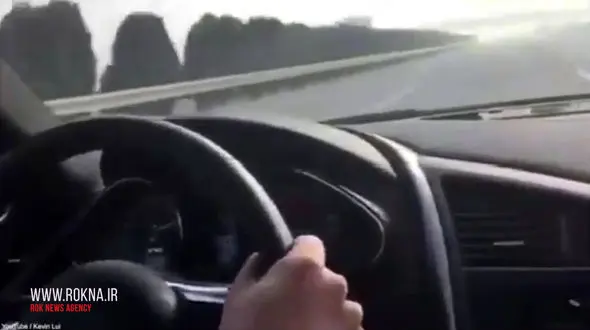 فیلم نصف شدن آئودی لوکس که با سرعت 320 کیلومتر می تاخت+عکس