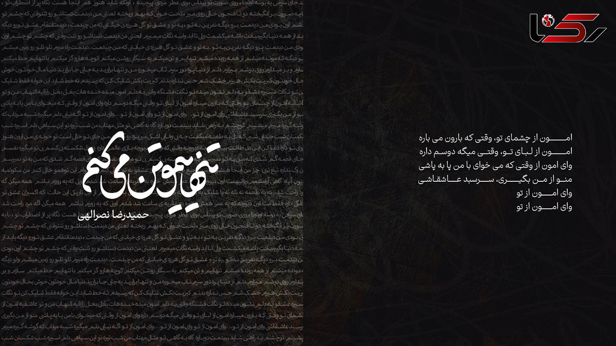 انتشار کتاب «تنهاییمو تن می کنم» ؛ مجموعه ای از ترانه های ماندگار حمیدرضا نصرالهی