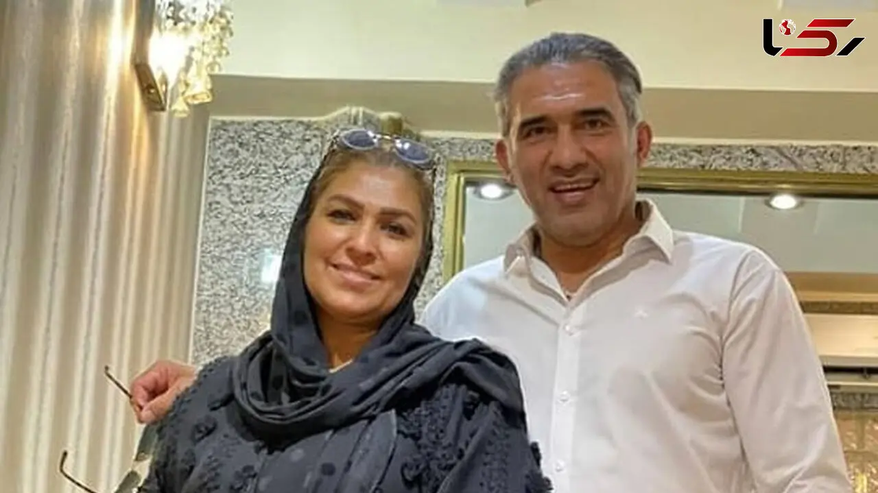 عکس / عاشقانه های احمدرضا عابدزاده و همسر خیلی جوانش در خارج !