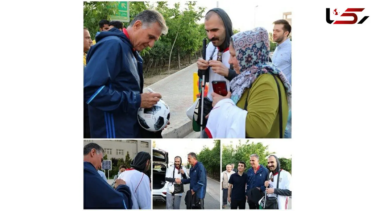 تصویری دلنشین از کیروش و یک هوادار روشن‌دل تیم ملی