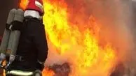 فیلم لحظه آتش سوزی آخرالزمانی کارخانه یونولیت سازی گنبد کاووس 