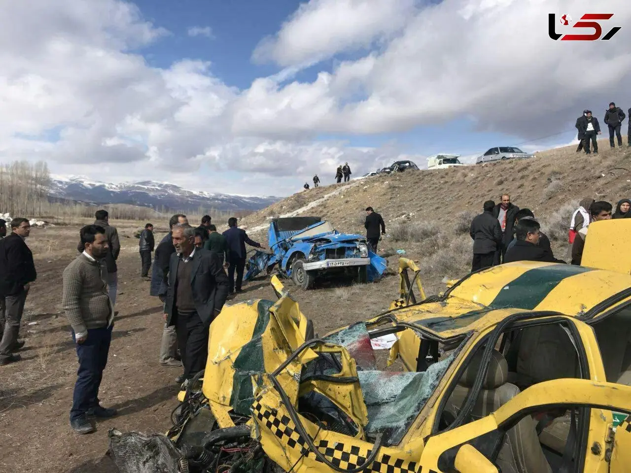 وحشتناک ترین عکس یک تصادف در محور «خوی - چالدران»/ 5 تن درجا کشته شدند + عکس