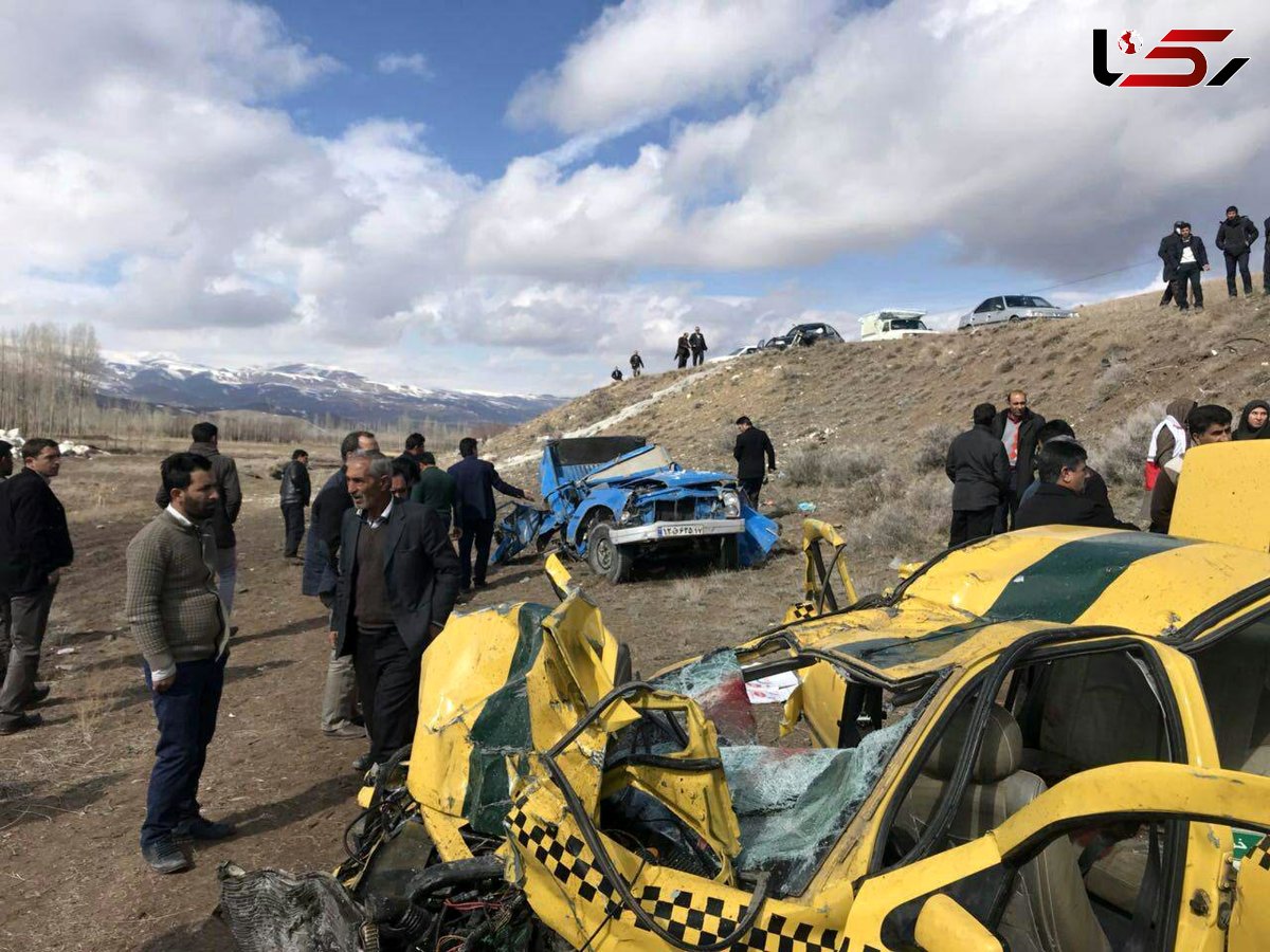 وحشتناک ترین عکس یک تصادف در محور «خوی - چالدران»/ 5 تن درجا کشته شدند + عکس