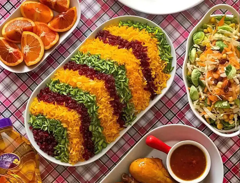 تزیین مرغ مجلسی