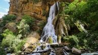 ریزش بهمن در محوطه آبشار آب سفید الیگودرز