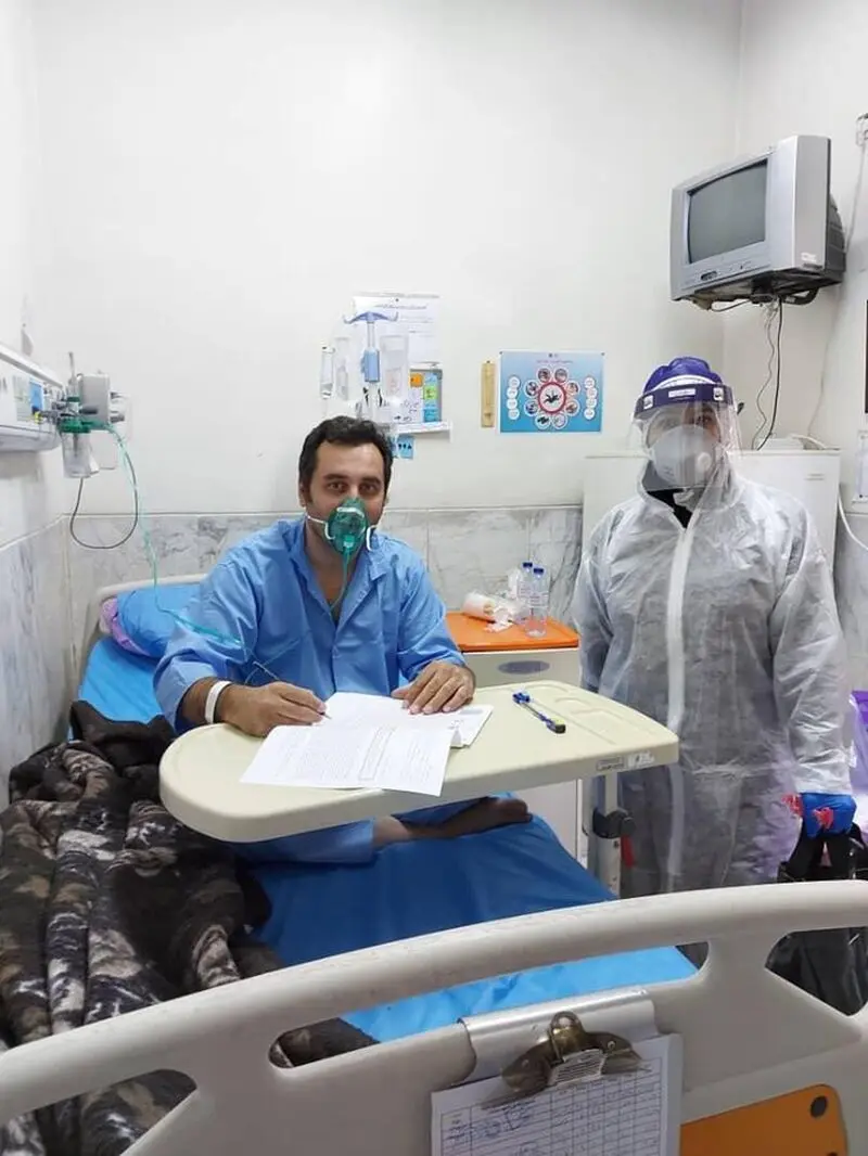 کنکور ارشد برای یک داوطلب مبتلا به کرونا در بیمارستان مسیح‌دانشوری