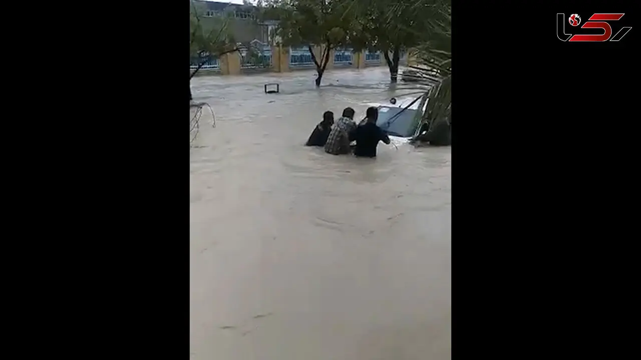 فیلم وحشتناک از سیل در بوشهر و کنگان 