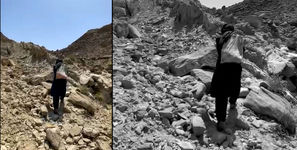 70 خانوار در "روستای گو" سیستان و بلوچستان گیر افتاده اند / راه ها ویران  و کمک رسانی با گذشت 2 هفته ضعیف است + فیلم