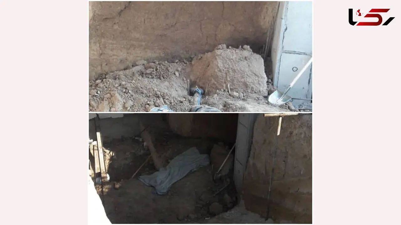 مرد تهرانی زنده به گور شد + عکس جنازه در صحنه حادثه