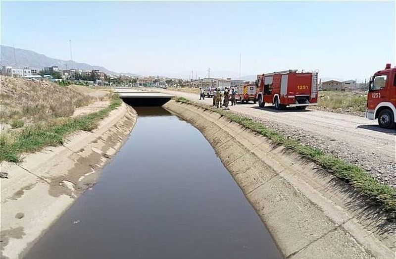 کانال آبی که کودک در آن پیدا شد