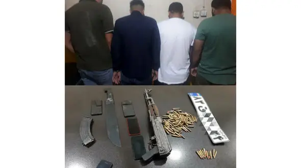 انهدام باند سارقین مسلح در آبادان / کشف چند سلاح جنگی و مهمات در مخفیگاه شان