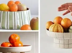 چیدمان میز پذیرایی با میوه خوری سرامیکی | خلق زیبایی در خانه