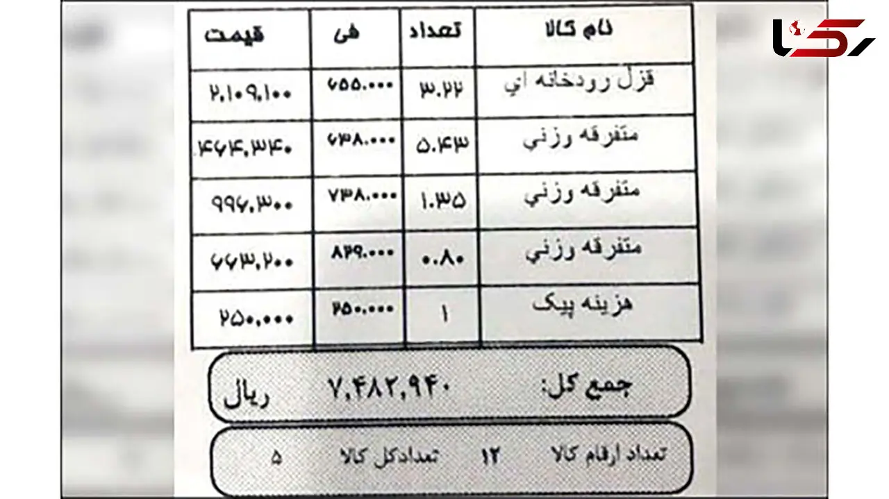 عجیب ترین فاکتور خرید مرغ ! + تصویر