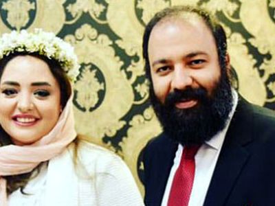 فیلم / علی اوجی: شب عروسیم رفته بودم ونیز فیلم ببینیم ... اصلا یادم رفته بود/ نرگس محکم ..../ منم جای نرگس بودم ....