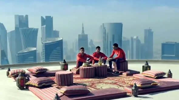 خوشگذرانی ستاره های پاریس در قطر + فیلم و عکس