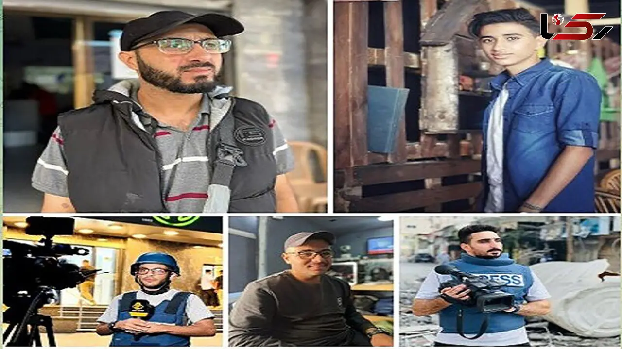 عکس 5 خبرنگار شهید در فلسطین 