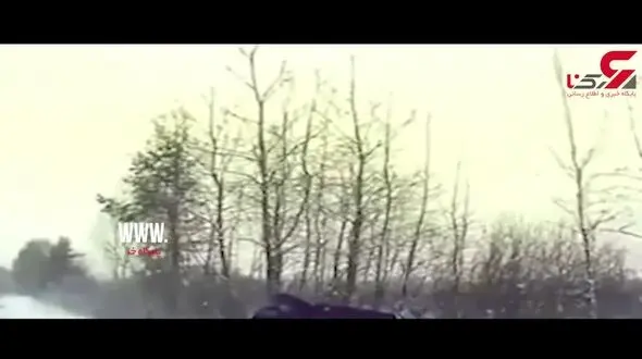 صحنه وحشتناک در جاده یخ زده ! + فیلم 