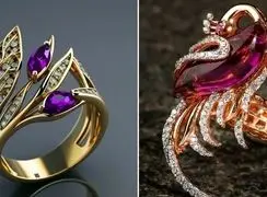 تحولی در دنیای جواهرات: مدل‌ های انگشتر خیره‌ کننده طراحی شده با هوش مصنوعی