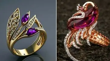 تحولی در دنیای جواهرات: مدل‌ های انگشتر خیره‌ کننده طراحی شده با هوش مصنوعی
