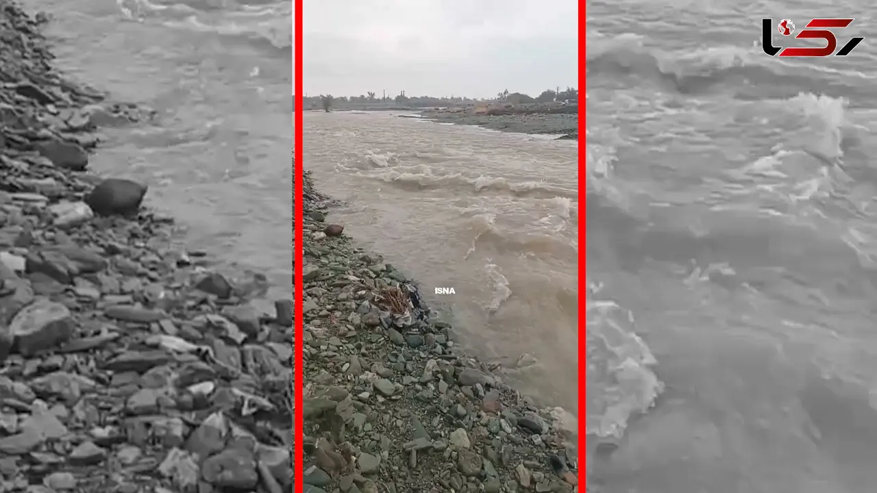 فیلم جاری شدن رودخانه در کهنوج