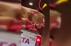 فیلم / بازداشت مردی که صدای پهباد شاهد در می آورد و همه را می ترساند