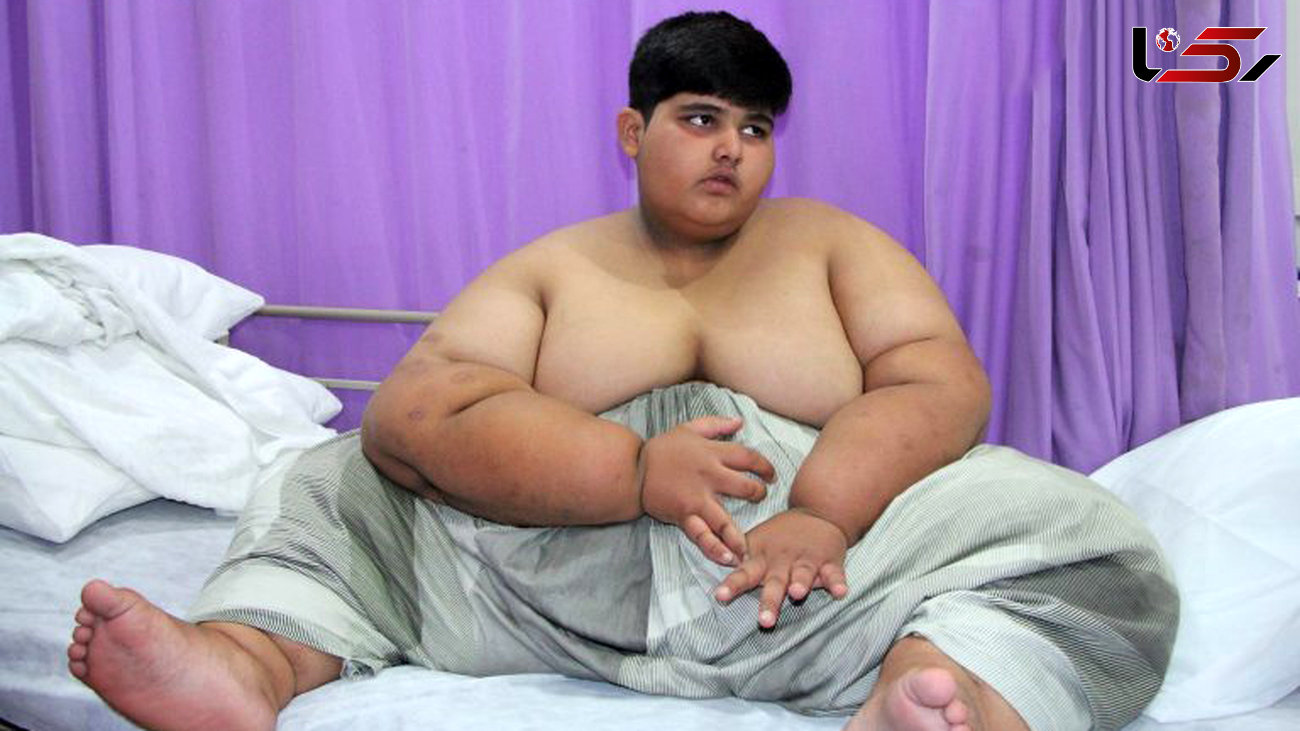 محمد 10 ساله چاق ترین کودک جهان + عکس