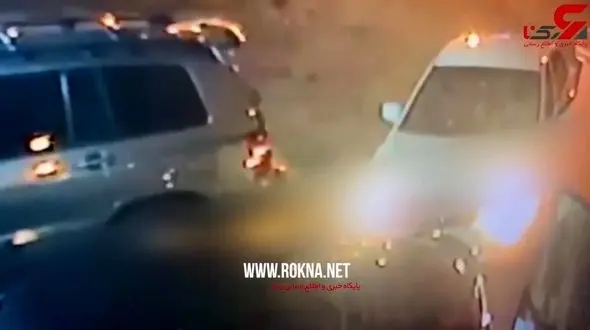 لحظه ربودن زن جوان از جلوی تعمیرگاه + فیلم دوربین مداربسته