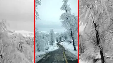 مناظر برفی مینودشت در استان گلستان