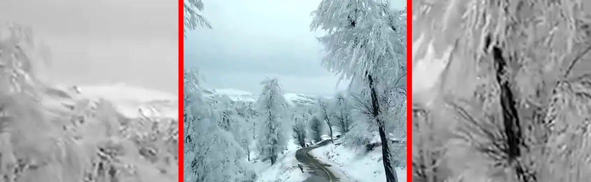مناظر برفی مینودشت در استان گلستان