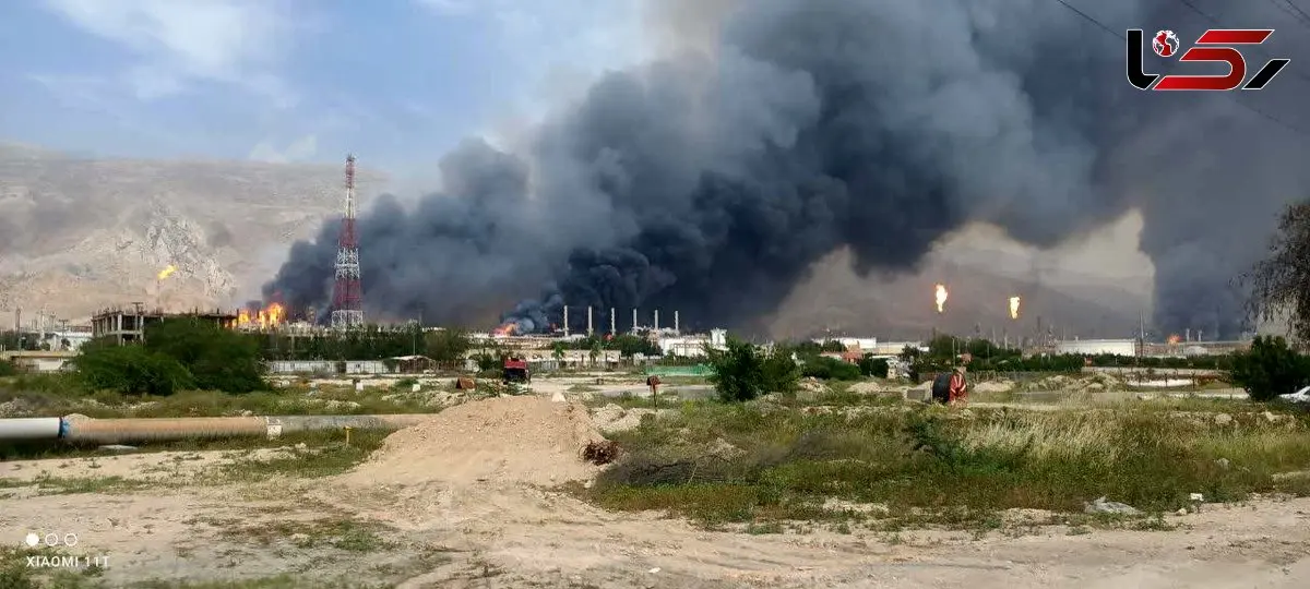 حمله آمریکا و اسرائیل به بخش هایی از صنعت نفت پارس جنوبی و عسلویه / 27 اسفندماه  + عکس و فیلم