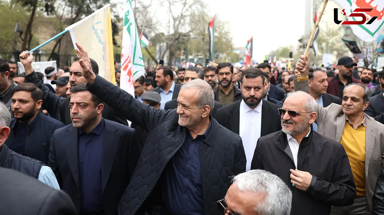 پزشکیانی که در سازمان ملل سخنرانی کرد همان کسی است که بدون ترس در راهپیمایی روز قدس حضور داشت